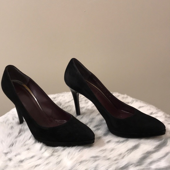 Stuart Weitzman black suede heels - Picture 5 of 12